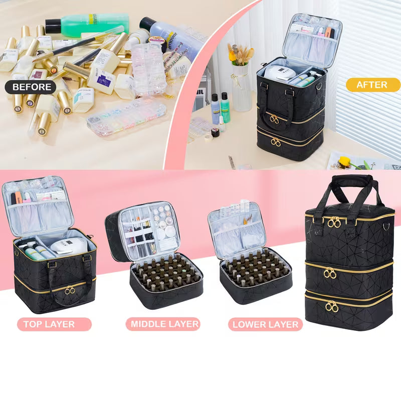 84 Nail Polish Organizer Bag