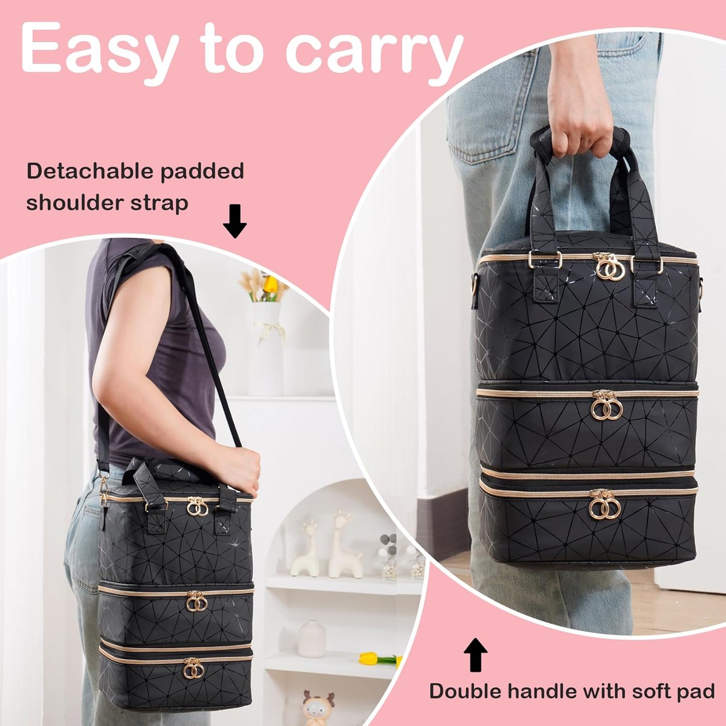 84 Nail Polish Organizer Bag